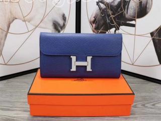 constance0266 エルメス コンスタンス 長財布 スーパーコピー HERMES Constance レディース 二つ折り財布 国産牛革 シルバー金具 11色可選択