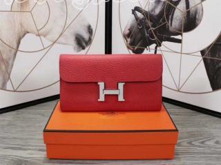 constance0270 エルメス コンスタンス 長財布 スーパーコピー HERMES Constance レディース 二つ折り財布 国産牛革シルバー金具 11色可選択