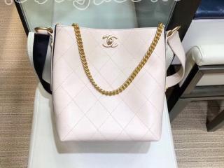 A57573 Y83828 5B165 シャネル バッグ コピー CHANEL ホーボー バッグ カーフスキン ＆ グログラン レディース ショルダーバッグ 5色可選択 ベージュ