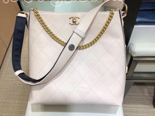 A57576 Y83828 5B165 シャネル バッグ コピー CHANEL ホーボー バッグ カーフスキン ＆ グログラン レディース ショルダーバッグ 5色可選択