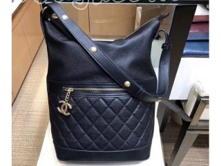 A57966 Y83978 94305 シャネル バッグ コピー CHANEL 2018/19年秋冬 グレインド カーフスキン & カーフスキン ホーボー バッグ ゴールド金具 3色可選択 ブラック