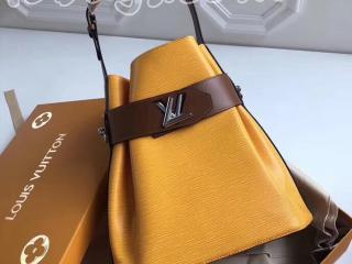 M52803 ルイヴィトン エピ バッグ コピー 「LOUIS VUITTON」 ツイストバケット レディース ショルダーバッグ 3色可選択 サフラン