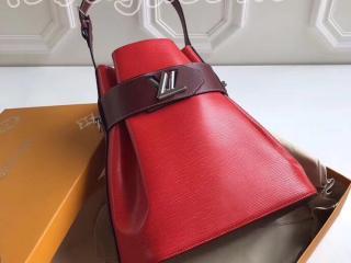 M52927 ルイヴィトン エピ バッグ スーパーコピー 「LOUIS VUITTON」 ツイストバケット レディース ショルダーバッグ 3色可選択 Rouille