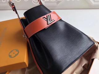 M52804 ルイヴィトン エピ バッグ コピー 「LOUIS VUITTON」 ツイストバケット レディース ショルダーバッグ 3色可選択 ノワール