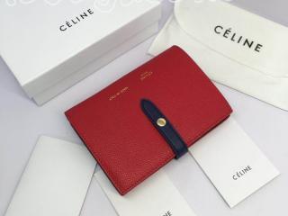 strap0188 セリーヌ ストラップ 財布 コピー CELINE Strap ミディアム ストラップウォレット 二つ折り財布 8色可選択