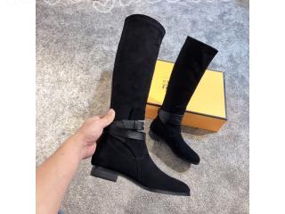 HERMES アイコニック♪ Story boot noir ロングブーツレディースファッション ブーツ ロングブーツ 黒