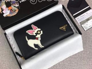 1ML506_2BT7_F0967 プラダ 長財布 スーパーコピー PRADA Saffiano レザー レディース ラウンドファスナー財布