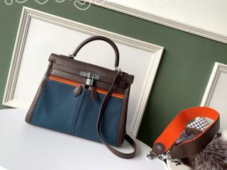 kelly32681 エルメス ケリー バッグ スーパーコピー HERMES Kelly Lakis 32 Swift革 ハンドバッグ レディース ショルダーバッグ 4色可選択