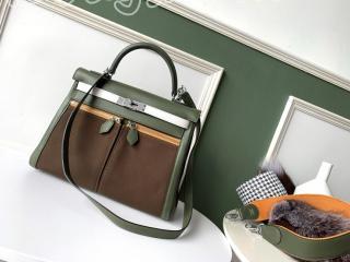 kelly32684 エルメス ケリー バッグ コピー HERMES Kelly Lakis 32 Swift革 ハンドバッグ レディース ショルダーバッグ 4色可選択