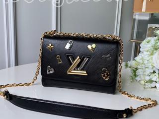 M52891 ルイヴィトン エピ バッグ スーパーコピー 「LOUIS VUITTON」 ツイスト MM レディース ショルダーバッグ 2色可選択 ノワール