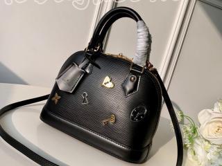 M52884 ルイヴィトン エピ バッグ スーパーコピー 「LOUIS VUITTON」 アルマ BB ハンドバッグ レディース ショルダーバッグ 2色可選択 ノワール