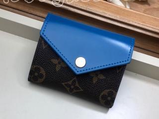 M63881 ルイヴィトン モノグラム 財布 スーパーコピー 「LOUIS VUITTON」 ポルトフォイユ・ゾエ ヴィトン レディース 三つ折り財布 3色可選択 ブルージーン