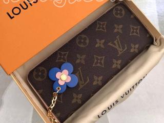 M63896 ルイヴィトン モノグラム 長財布 スーパーコピー 「LOUIS VUITTON」 ポルトフォイユ・クレマンス レディース ラウンドファスナー財布 ローズ・バレリーヌ