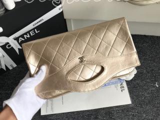 A70520 Y33446 0B891 シャネル バッグ コピー CHANEL メタリック クランプル ゴートスキン CHANEL 31 ポーチ クラッチバッグ 3色可選択 ゴールド