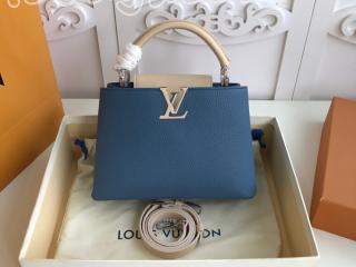 M52986 ルイヴィトン トリヨン バッグ スーパーコピー 「LOUIS VUITTON」 カプシーヌ BB ハンドバッグ レディース ショルダーバッグ Bleu Naval