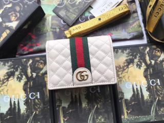 536453 0YKBT 9179 グッチ 財布 コピー GUCCI ダブルG レザー カードケース（コイン＆紙幣入れ付き） レディース 二つ折り財布 ホワイト