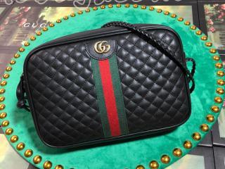 541051 0YKMT 1060 グッチ バッグ スーパーコピー GUCCI キルティングレザー スモール ショルダーバッグ レディース バッグ 2色可選択 ブラック レザー