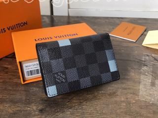 N60159 ルイヴィトン ダミエ・グラフィット 財布 コピー 「LOUIS VUITTON」 オーガナイザー・ドゥ ポッシュ メンズ 二つ折り財布 2色可選択 グレー