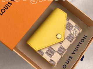 N60220 ルイヴィトン ダミエ・アズール 財布 コピー 「LOUIS VUITTON」 ポルトフォイユ・ゾエ レディース 三つ折り財布 2色可選択 パイナップル