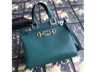 569712 1B90X 3154 グッチ バッグ コピー GUCCI 〔グッチ ズゥミ〕スモール トップハンドルバッグ レディース ショルダーバッグ 6色可選択 ダークグリーン