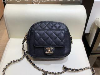 AS0005 Y84078 94305 シャネル バッグ コピー CHANEL グレインド カーフスキン カメラ ケース レディース ショルダーバッグ シルバー金具