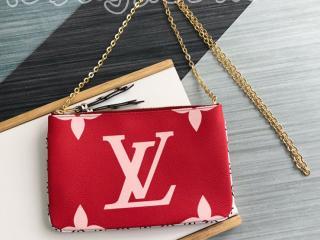 M67561 ルイヴィトン モノグラム 財布 スーパーコピー 「LOUIS VUITTON」 ポシェット・ドゥーブル ジップ レディース ラウンドファスナー財布