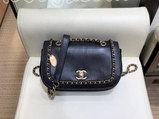 AS0371 B00237 94305 シャネル バッグ スーパーコピー CHANEL ラムスキン & グレインド カーフスキン フラップ バッグ レディース ショルダーバッグ 3色可選択 ブラック