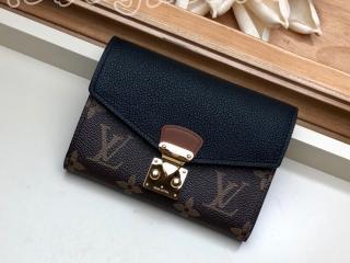 M67479 ルイヴィトン モノグラム 財布 コピー 「LOUIS VUITTON」 ポルトフォイユ･パラス コンパクト レディース 三つ折り財布 2色可選択 ノワール