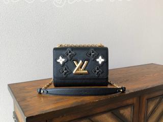 M53762 ルイヴィトン エピ バッグ スーパーコピー 「LOUIS VUITTON」 ツイスト MM レディース ショルダーバッグ 2色可選択 ノワール