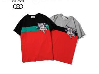 GUCCI★春夏新作★パンサー&ロゴ入半袖Tシャツ