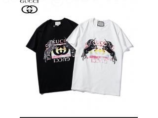 GUCCI★グッチロゴ＆レオパードプリントTシャツ