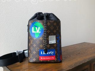 M44625 ルイヴィトン モノグラム バッグ コピー 「LOUIS VUITTON」 チョーク・スリングバッグ メンズ ショルダーバッグ 2色可選択 マロン