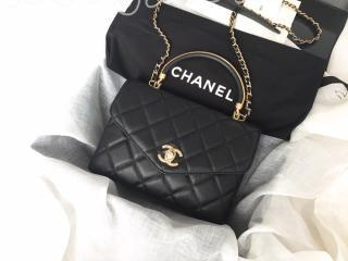 AS0625 B00382 94305 シャネル バッグ スーパーコピー CHANEL 19SS カーフスキン スモール トップハンドル フラップ バッグ レディース ショルダーバッグ 3色可選択 ブラック