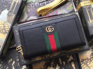 ‎523154 DJ2DG 1060 グッチ 財布 スーパーコピー GUCCI Ophidia〔オフィディア〕ジップアラウンドウォレット レディース ラウンドファスナー財布 2色可選択 ブラック