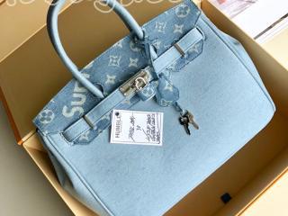 M48888-30 ルイヴィトン シュプリーム バッグ スーパーコピー LOUIS VUITTON x SUPREME Humble Travel Bag Birkin レディース ショルダーバッグ