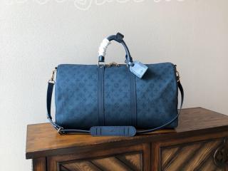 M44645 ルイヴィトン モノグラム・デニム バッグ コピー 「LOUIS VUITTON」 キーポル・バンドリエール 50 メンズ ボストンバッグ