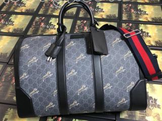 474131 G02AN 8992 グッチ バッグ コピー GUCCI GG Supreme GGスプリーム タイガー プリント ダッフルバッグ メンズ バッグ