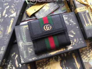 523173 DJ2DG 1060 グッチ 財布 コピー GUCCI 〔オフィディア〕 オンライン限定 フレンチフラップウォレット レディース 三つ折り財布