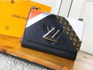 M53801 ルイヴィトン エピ バッグ コピー 「LOUIS VUITTON」 ツイスト MM レディース ショルダーバッグ 2色可選択 ノワール タン