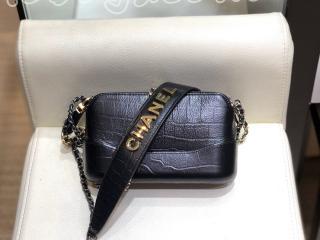 A94505 B00815 94305 シャネル 財布 スーパーコピー CHANEL チェーン クラッチ メタリック クロコダイル エンボス カーフスキン レディース財布 2色可選択 ブラック