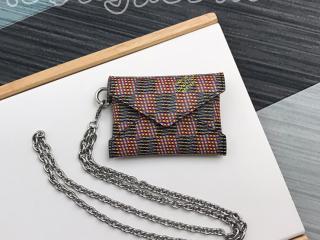 N60278 ルイヴィトン ダミエ 財布 スーパーコピー 「LOUIS VUITTON」 キリガミ ネックレス レディース 二つ折り財布 Damier LV Pop