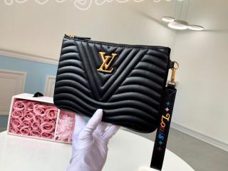 M63943 ルイヴィトン バッグ スーパーコピー 「LOUIS VUITTON」 ポシェットジップ レディース クラッチバッグ 3色可選択 ノワール