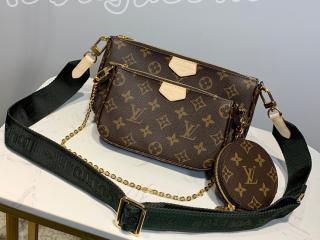 M44813 ルイヴィトン モノグラム バッグ スーパーコピー 「LOUIS VUITTON」 ミュルティ・ポシェット・アクセソワール レディース ショルダーバッグ 2色可選択 カーキ