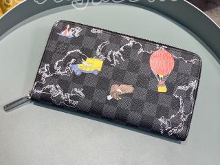 N40204 ルイヴィトン ダミエ・グラフィット 長財布 スーパーコピー 「LOUIS VUITTON」 ジッピー・オーガナイザー NM メンズ ラウンドファスナー財布