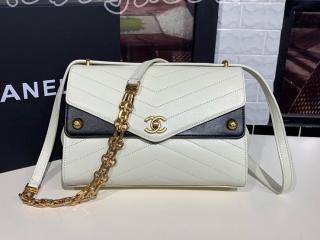 AS0071-2 シャネル バッグ コピー CHANEL 24cm レディース ショルダーバッグ カーフ ゴールド金具 3色可選択 ホワイト