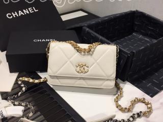 AP0957 B01564 CH564 シャネル バッグ スーパーコピー CHANEL 19 チェーンウォレット ゴートスキン レディース ショルダーバッグ 5色可選択