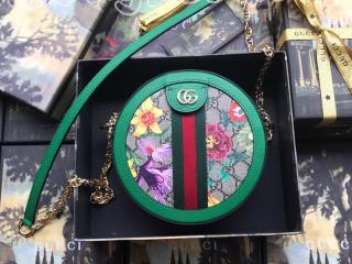 550618 92YAE 8709 グッチ バッグ コピー GUCCI 〔オフィディア〕オンライン限定 GGフローラ ミニ ラウンド レディース ショルダーバッグ