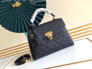 M53944 ルイヴィトン モノグラム・アンプラント バッグ コピー 「LOUIS VUITTON」 ジョルジュ MM  ハンドバッグ レディース ショルダーバッグ 2色可選択 ノワール