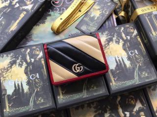 573811 0OLOX 9689 グッチ 財布 コピー GUCCI 〔GGマーモント〕カードケース（コイン＆紙幣入れ付き） レディース 二つ折り財布