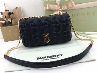 80214921 バーバリー バッグ コピー BURBERRY スモール キルティング ラムスキン ローラバッグ レディース ショルダーバッグ 3色可選択 ブラック